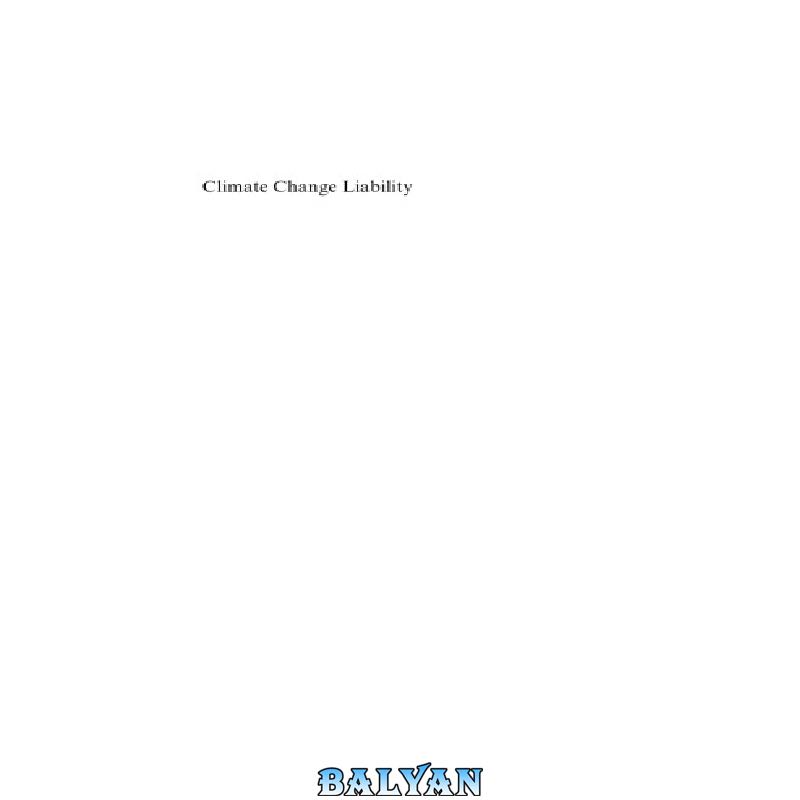 Climate Change Liability