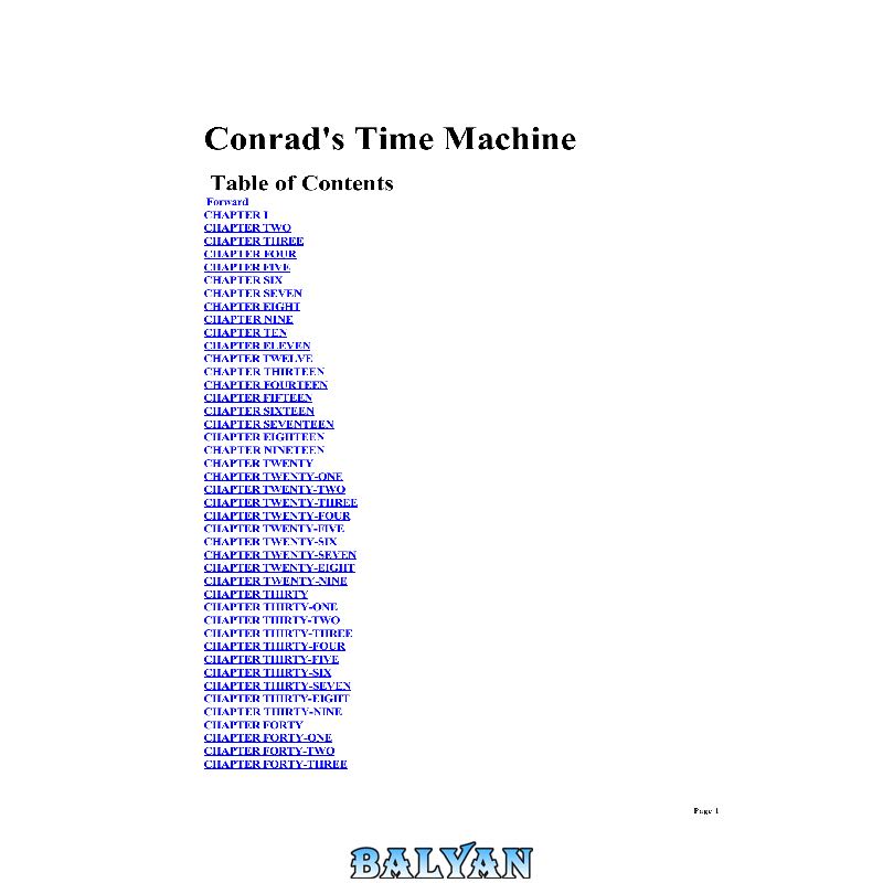 Conrads Time Machine