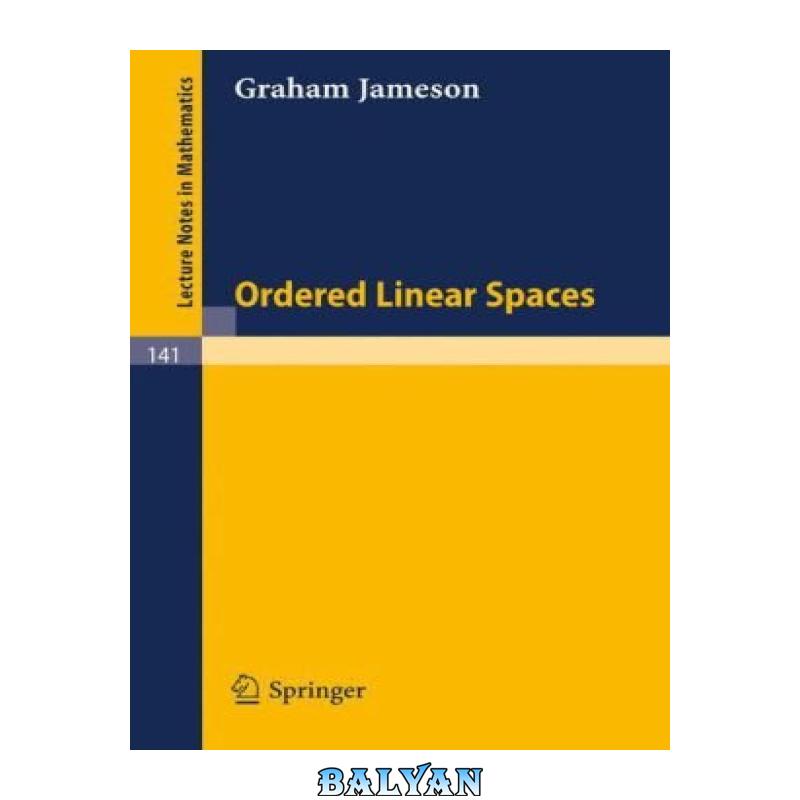 Ordered linear spaces