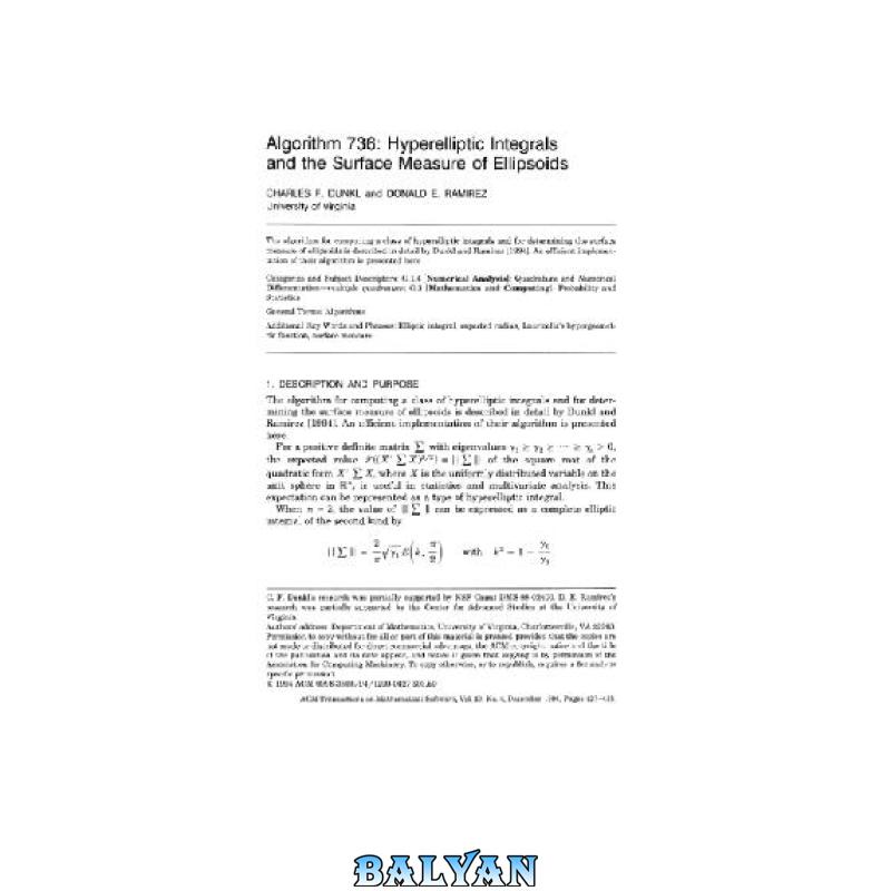Hyperelliptic integrals, implementation