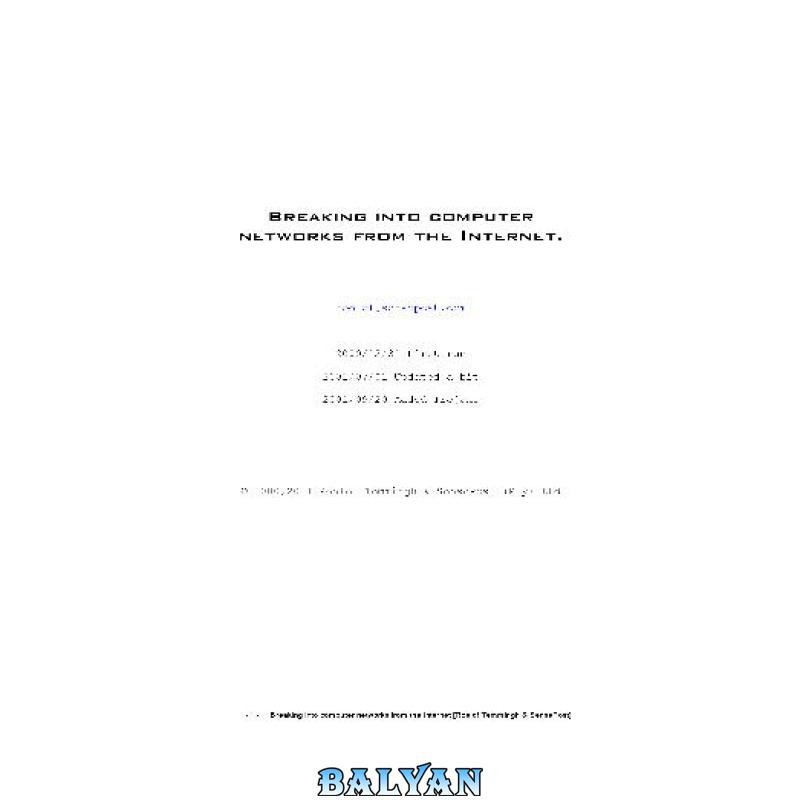 aba01f44b862880d2a061a777cbcf8e1.jpg دانلود کتاب Hacking Guide - تصویر 1