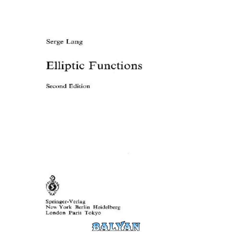 Elliptic Functions