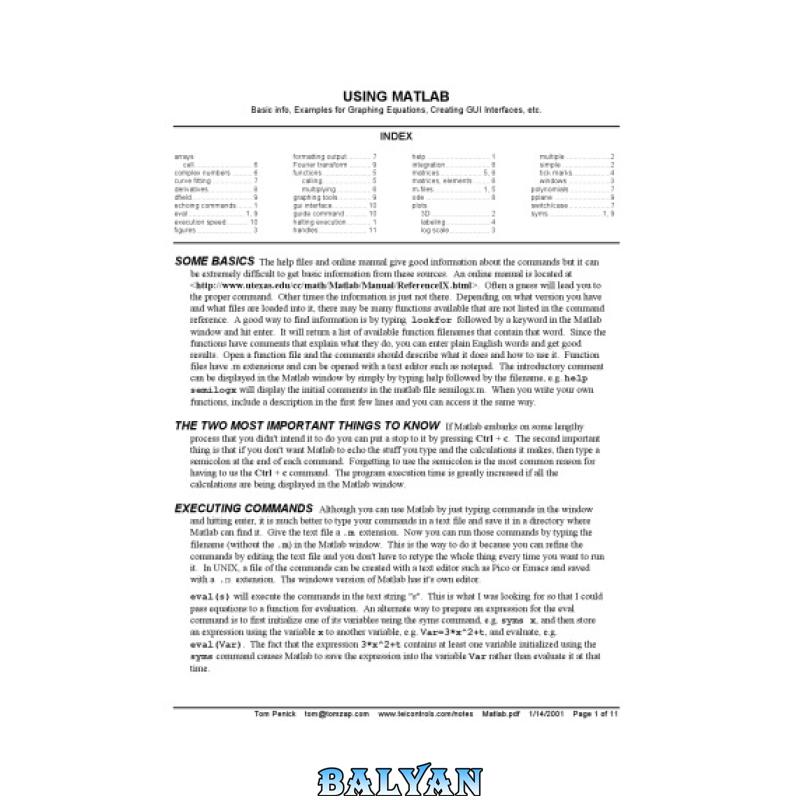Matlab Basics
