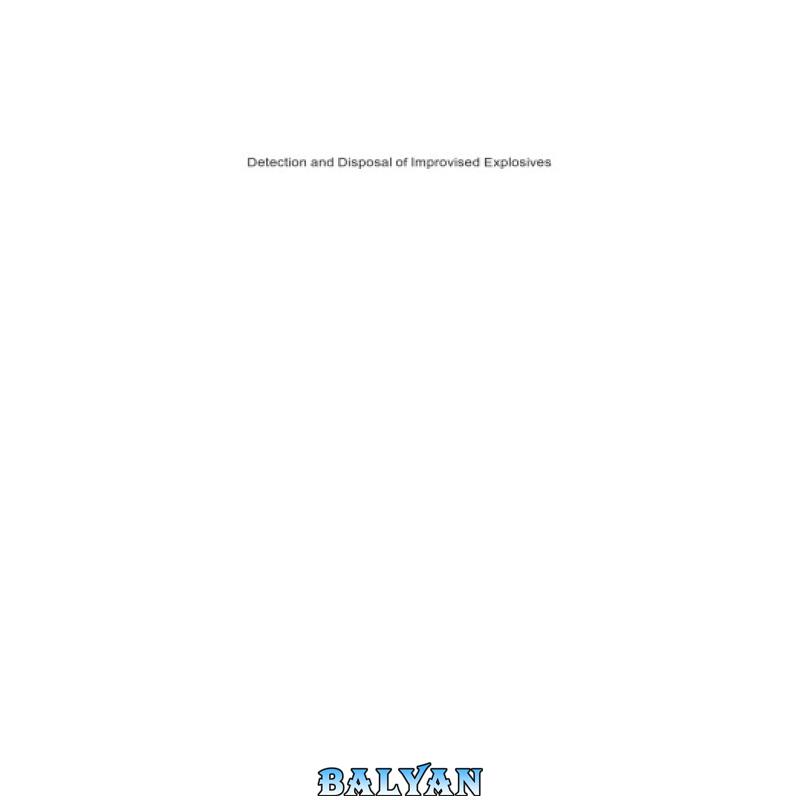 f1bb498486f9d52915cf201af9cdc94b.jpg دانلود کتاب Detection and Disposal of Improvised Explosives (NATO Security through Science Series B: Physics and Biophysics) - تصویر 1