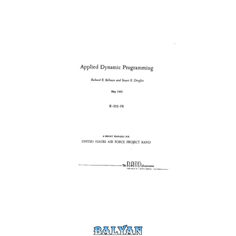 ce6235f468e582e891194da76a39ed59.jpg دانلود کتاب Applied Dynamic Programming - تصویر 1