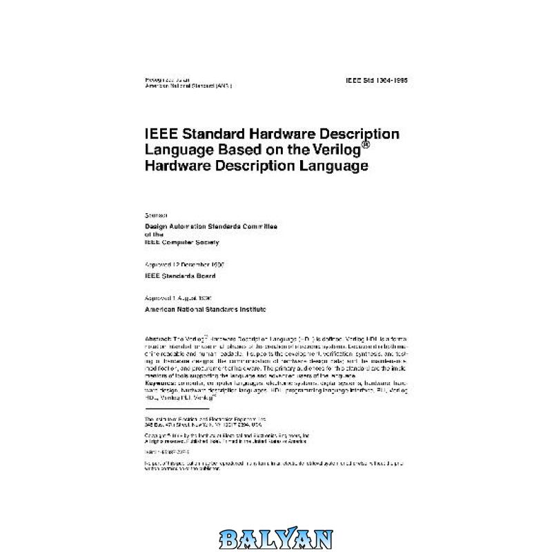 ed414980761158a612db5f7e0347bd5a.jpg دانلود کتاب IEEE Std 1364-1995: IEEE Standard Hardware Description Language Based on the Verilog Hardware Description Language - تصویر 1